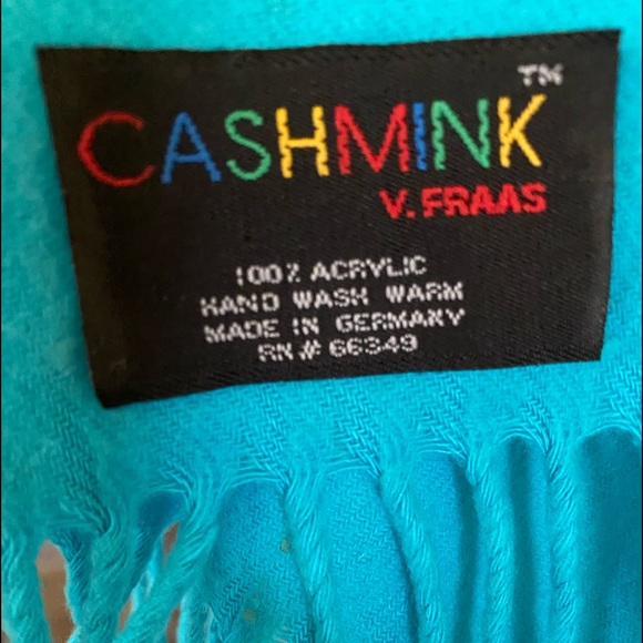 Scarf in Cashmink ~ Blue - Picture 2 of 2